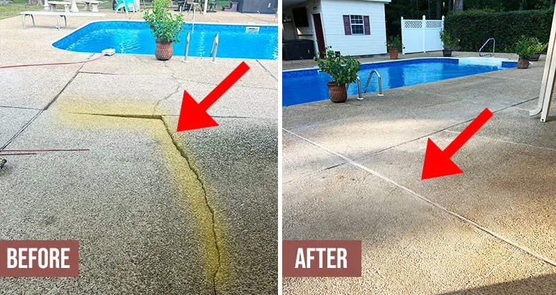 Pool deck leveling Southeast LA