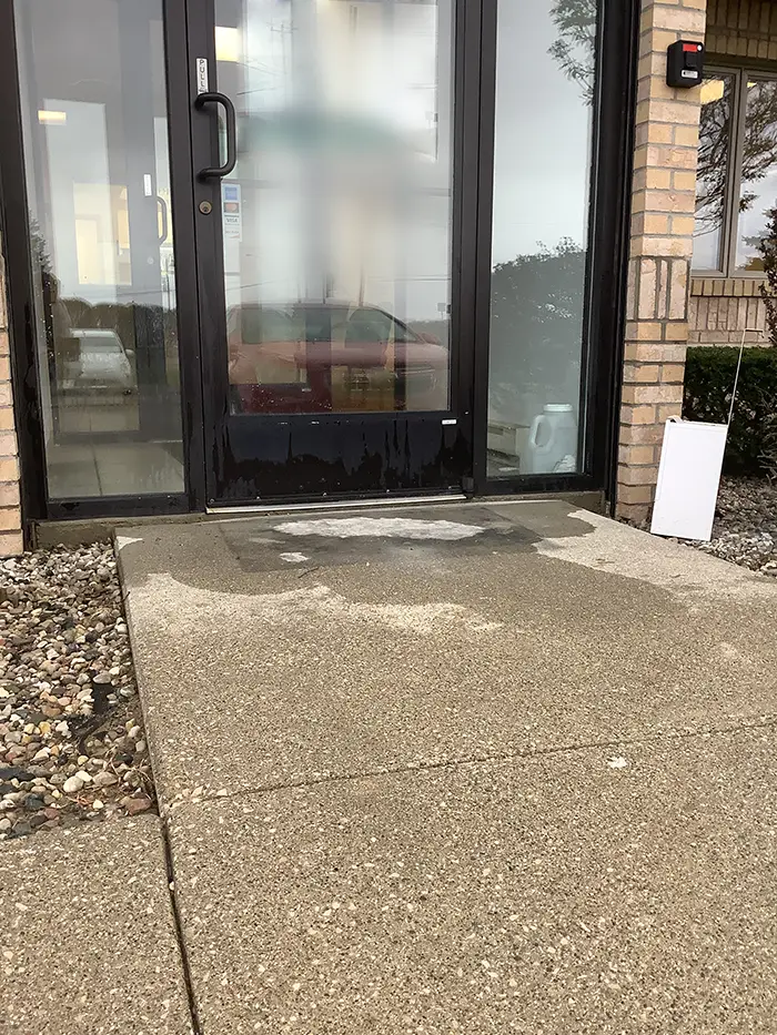 Storefront Concrete Leveling in Southern MS Storefront Concrete Leveling in Southern MS
